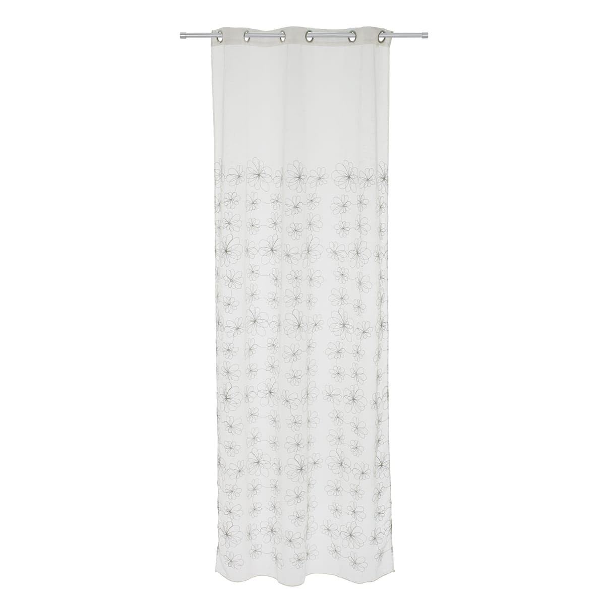 Bricocenter CATERINA FILTER CURTAIN WHITE 140X290 CM WITH EYELETS
