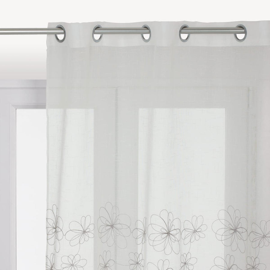 Bricocenter CATERINA FILTER CURTAIN WHITE 140X290 CM WITH EYELETS