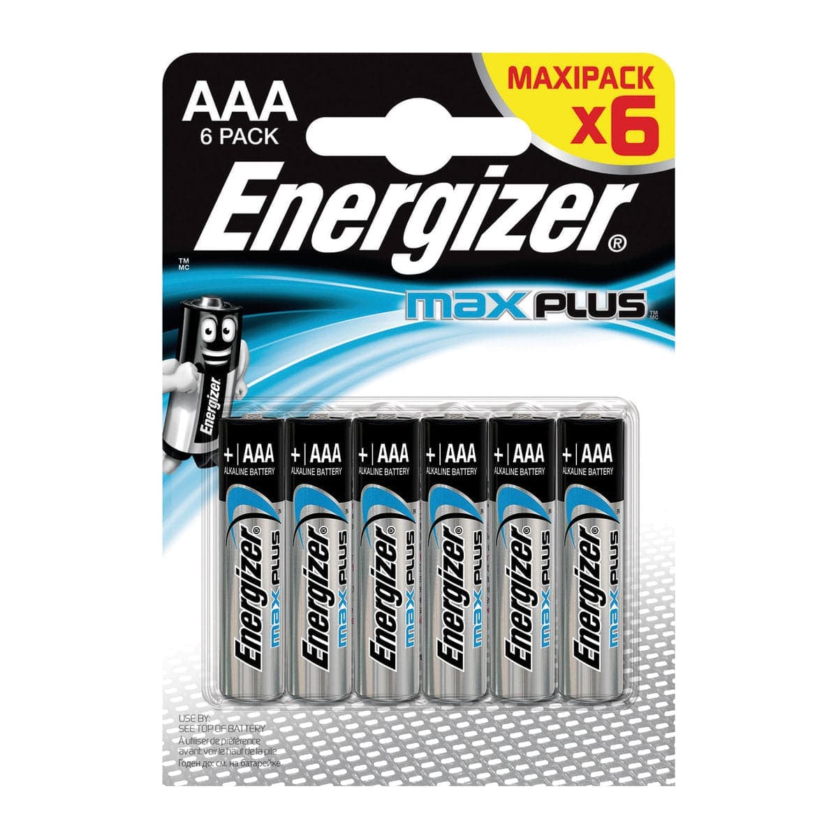 6 MINISTYL MAX PLUS AAA BATTERIES