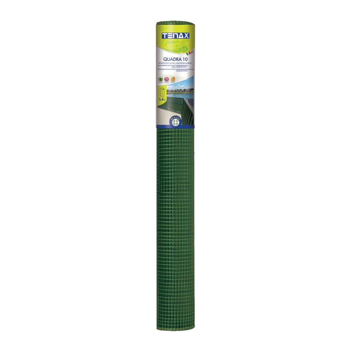 Bricocenter PLASTIC SQUARE NET 10 GREEN 1X5 M