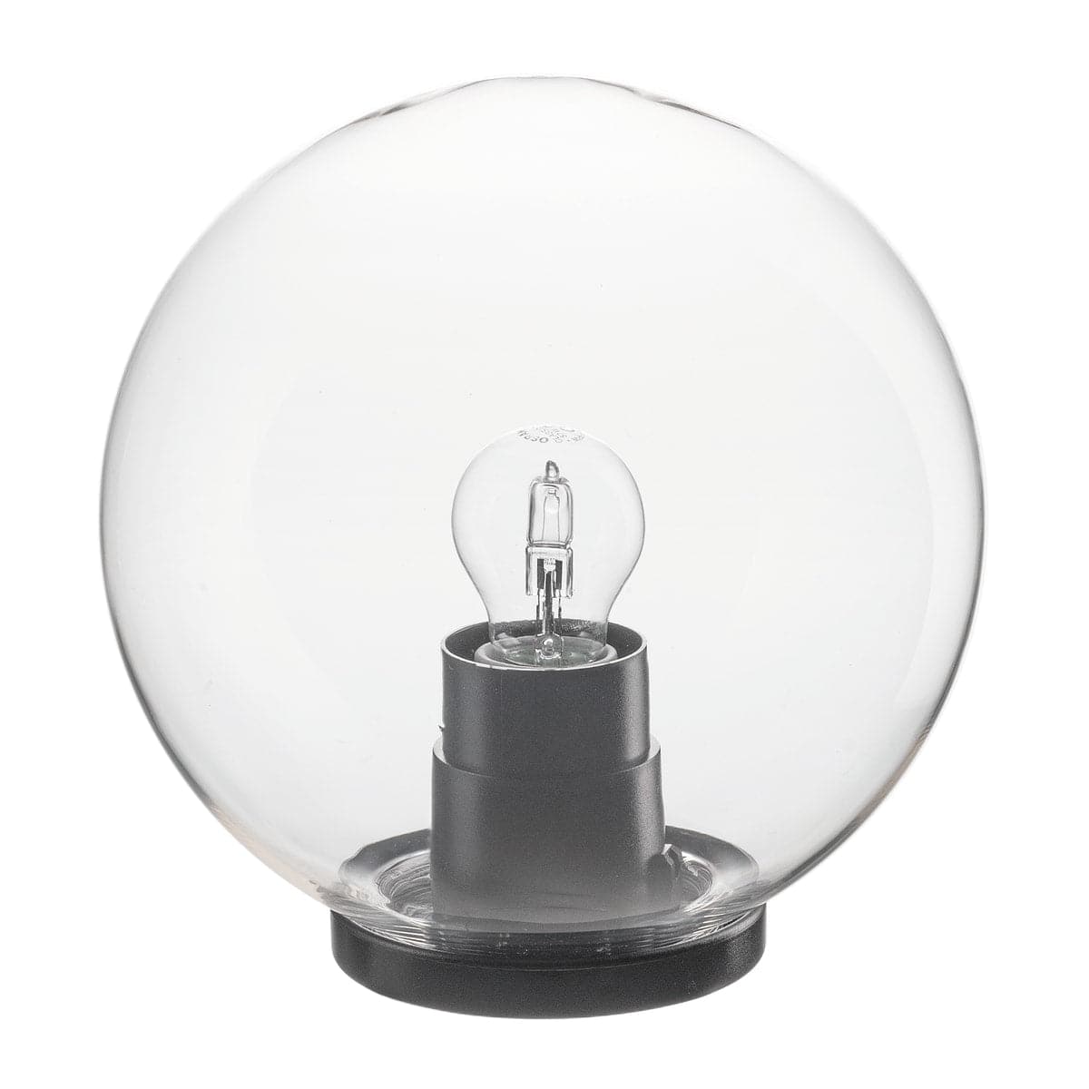 TRANSPARENT PLASTIC SPHERE D25 E27=60W IP44 - best price from Maltashopper.com BR420950334