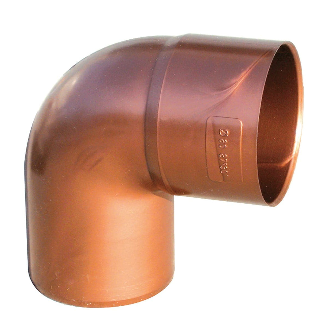 CURVE 87 DEGREES DIA 80 MM COPPER PLATED