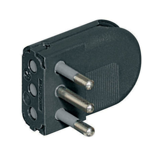 Bricocenter PLUG 10A SWIVEL PINS BLACK