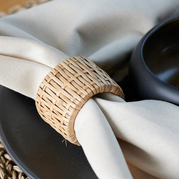 AMANDA Brown napkin ring H 4 x W 5 x D 5 cm - best price from Maltashopper.com CS657230