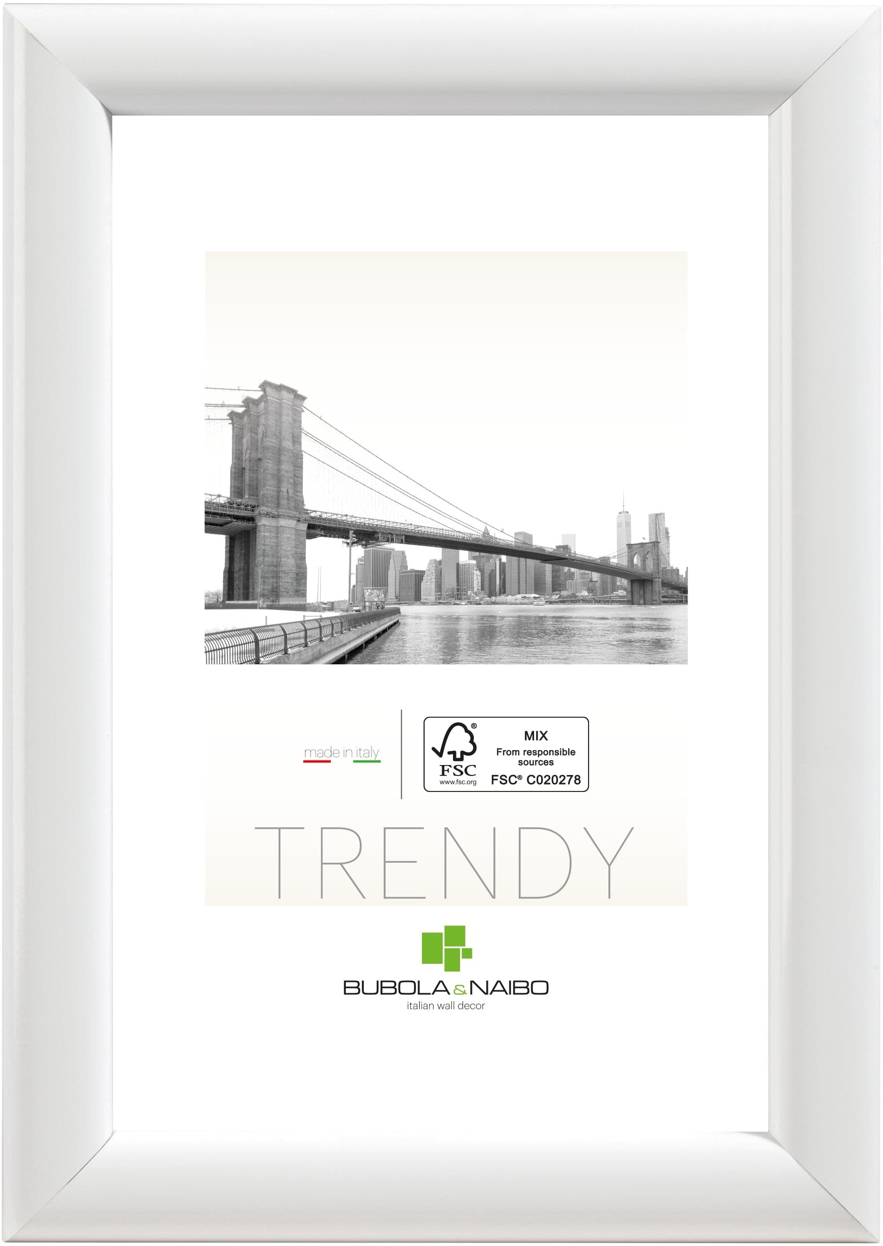 Bricocenter BOMBERINO FRAME 50X70 CM WOOD WHITE
