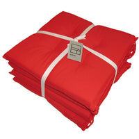 SET 4 RELAX CHAIR COVERS CHRISTMAS 40X40 CM ECRU RED BORDER - best price from Maltashopper.com BR480003088