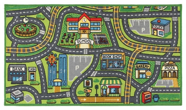 CHILDREN'S PLAY RUG 80X140 CM POLYAMIDE WITH NON-SLIP RUBBER BACKING - Premium Furniture Carpets from Bricocenter - Just €14.99! Shop now at Maltashopper.com