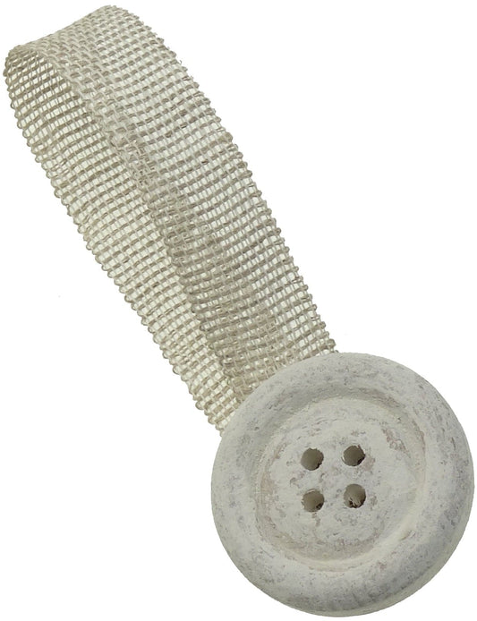 SHABBY WHITE BUTTON MAGNET D38MM