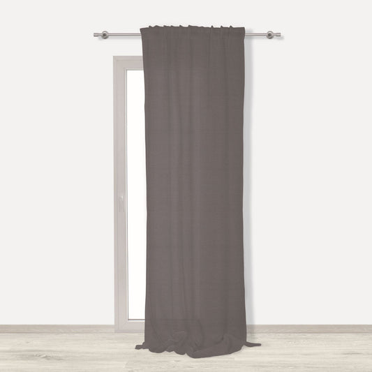 Bricocenter LILY GREY OPAQUE CURTAIN 135X350 WITH WEBBING AND CONCEALED LOOP