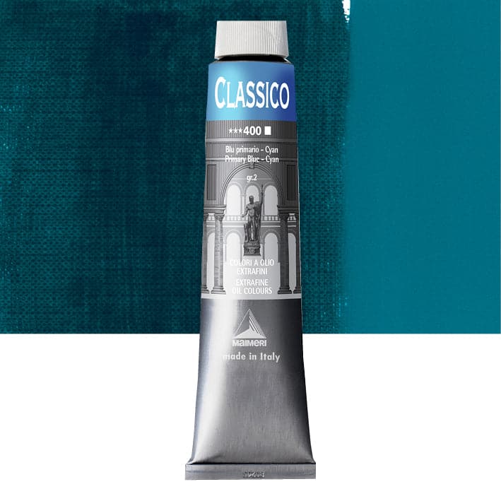 CLASSIC OIL COLOUR 200ML CYAN BLUE