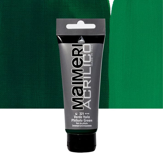 200ML PHTHALO GREEN ACRYLIC PAINT