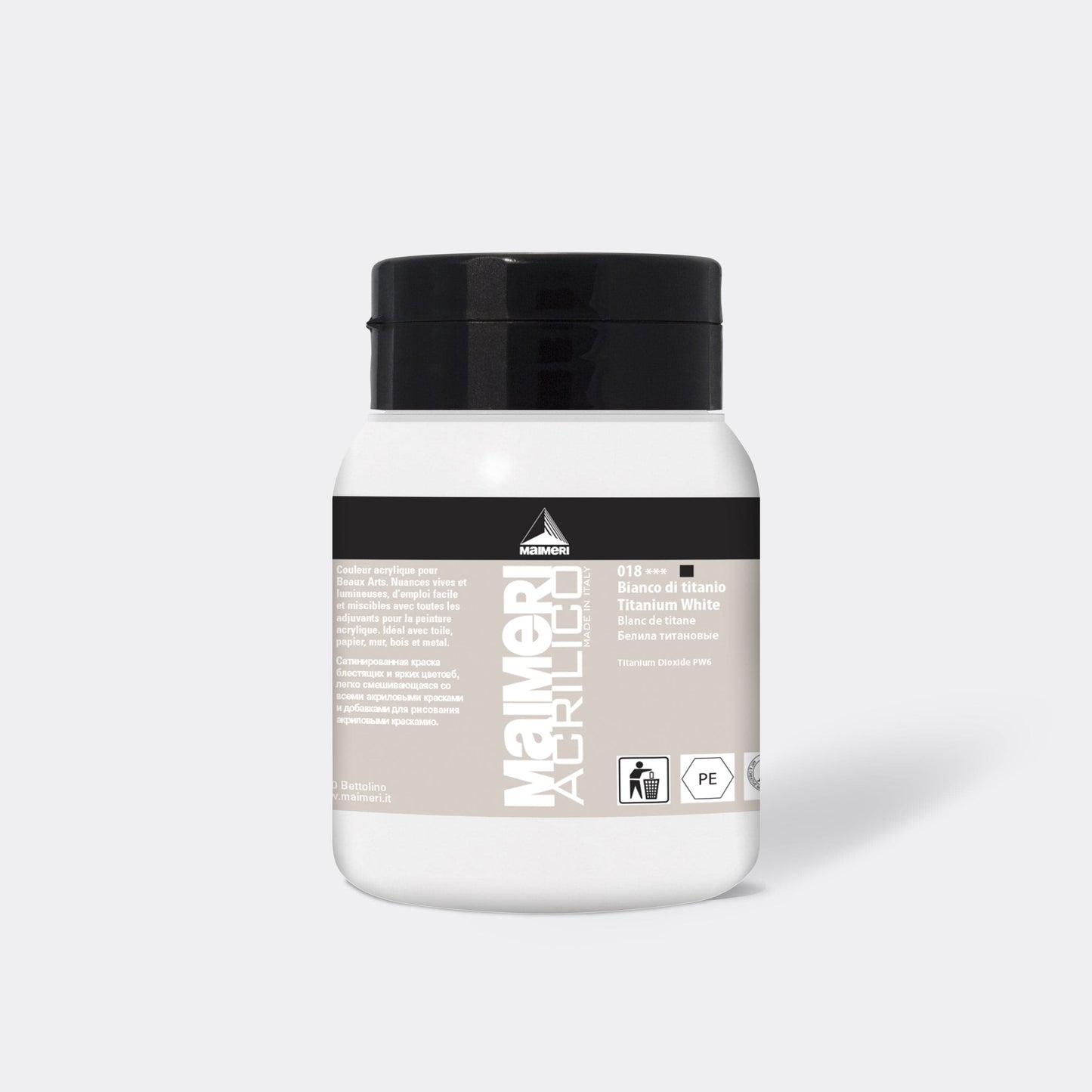 ACRYLIC PAINT 500ML TITANIUM WHITE - best price from Maltashopper.com BR480010389
