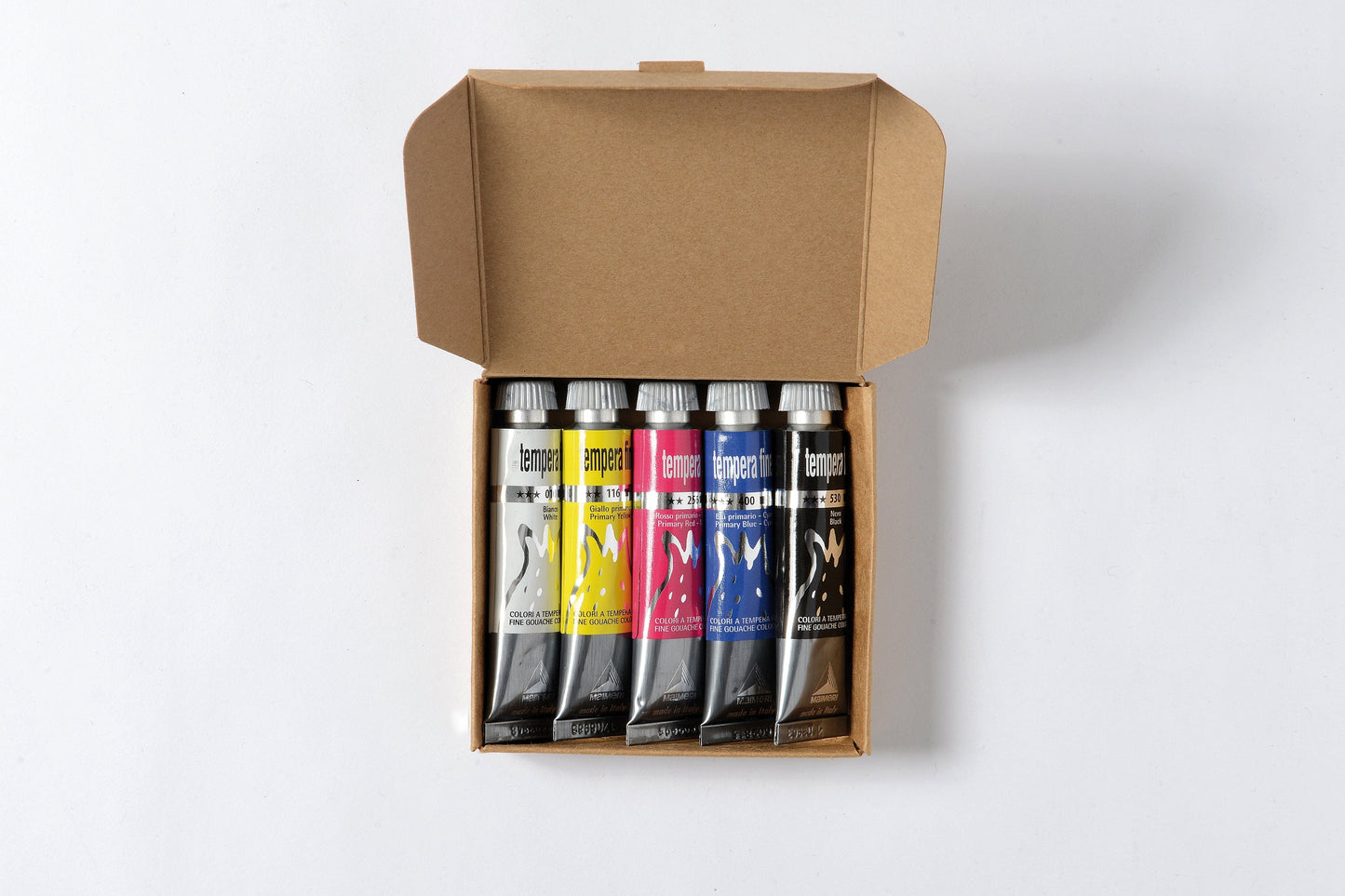 5 PRIMARY TEMPERA COLOURS 20ML