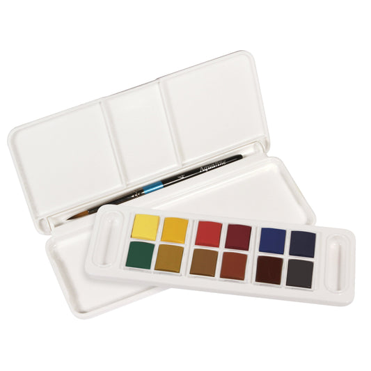 WATERCOLOUR SET 12 HALF GODETS