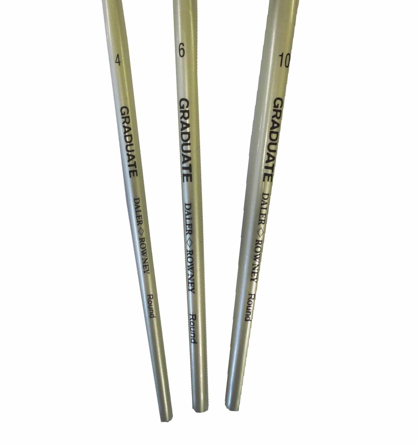 Bricocenter SET 3 SYNTHETIC BRUSHES SHORT ROUND HANDLE