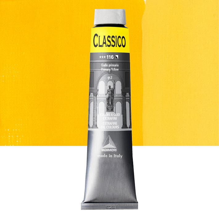 CLASSIC OIL COLOUR 200ML PRIMARY YELLOW