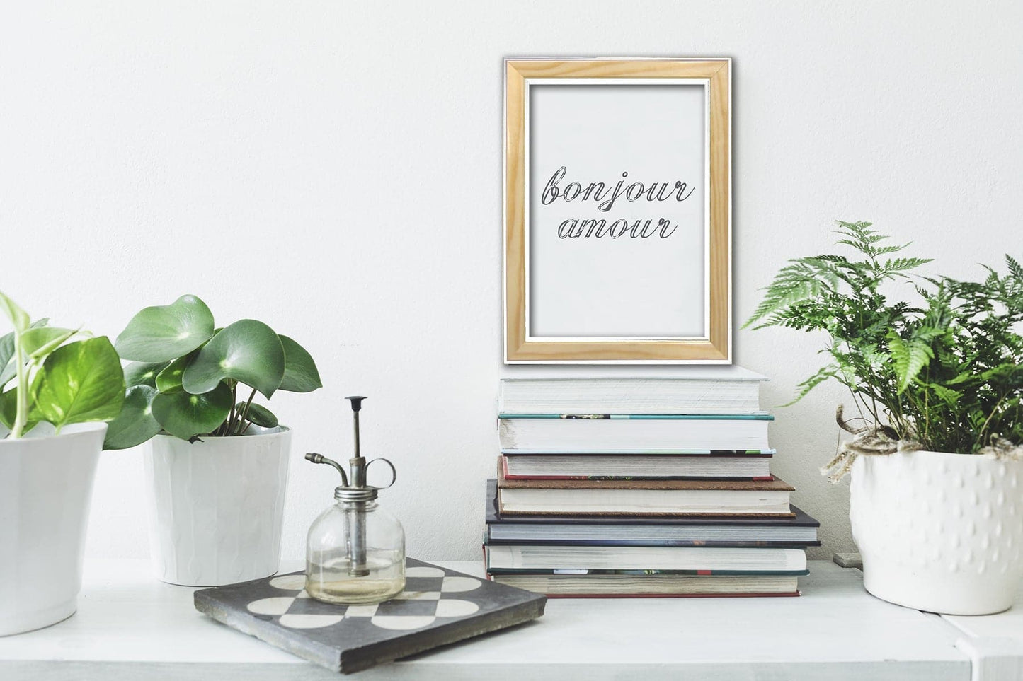 WOOD FRAME NATURAL AND WHITE 21X29.7CM - best price from Maltashopper.com BR480010720