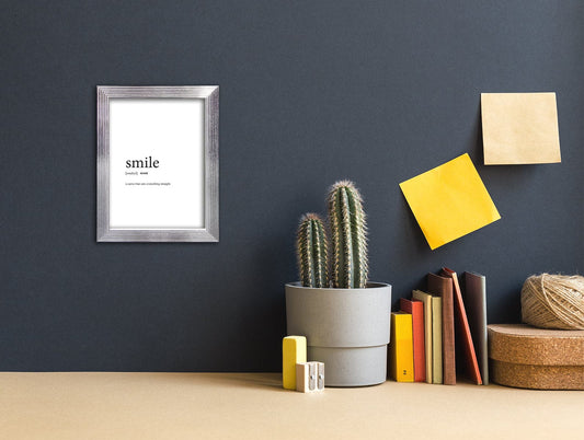 WHITE AND SILVER STRIPED FRAME 10X15 CM - best price from Maltashopper.com BR480010721