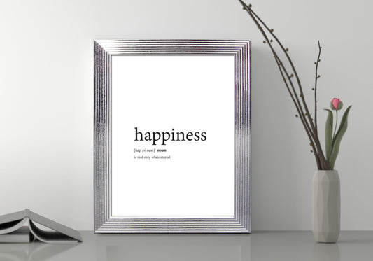 WHITE AND SILVER STRIPED FRAME 21X29.7 CM