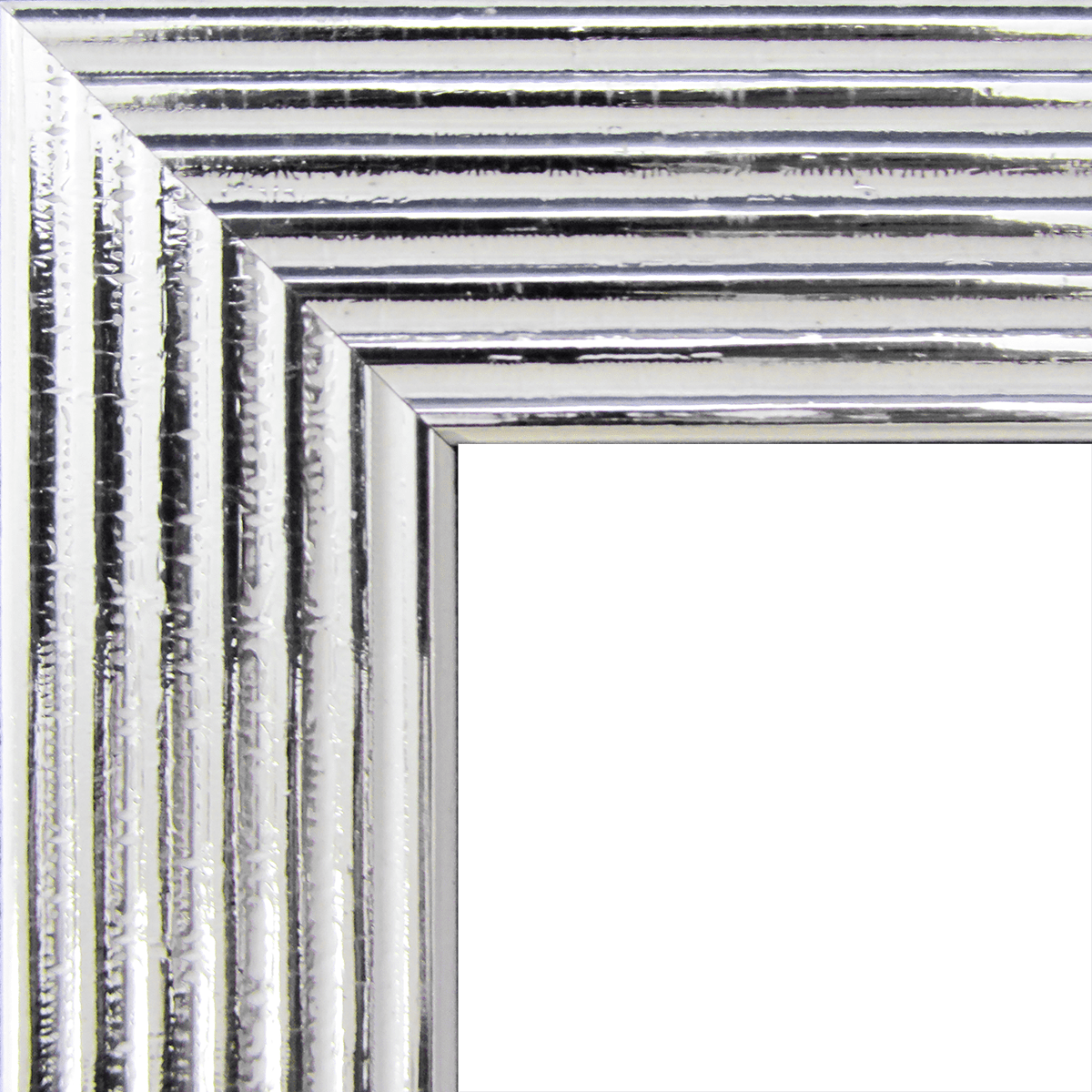 Bricocenter WHITE AND SILVER STRIPED FRAME 21X29.7 CM