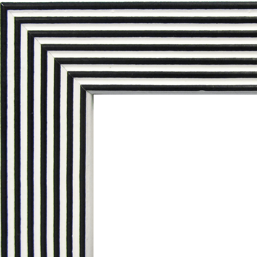Bricocenter BLACK AND WHITE STRIPED FRAME 10X15 CM