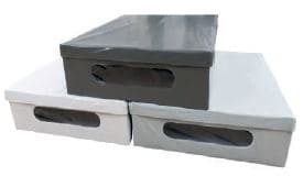 UNDERBED BOX PVC GREY 48X58X16 CM