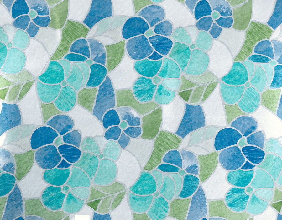 Bricocenter WINDOW DECAL BLUE FLOWERS 45X200 CM