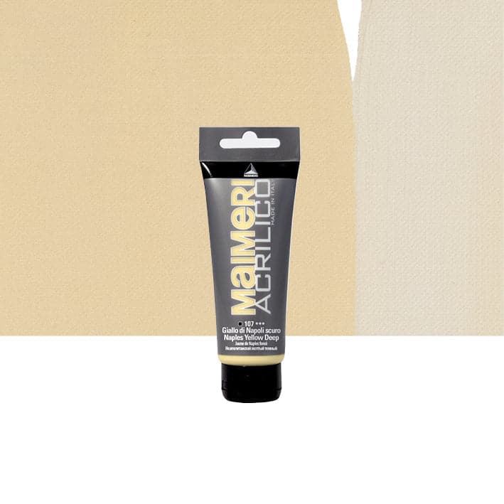 ACRYLIC COLOUR DARK NAPOLI YELLOW 75ML