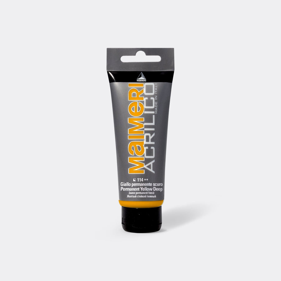 Bricocenter DARK PERMANENT YELLOW ACRYLIC COLOUR 75ML