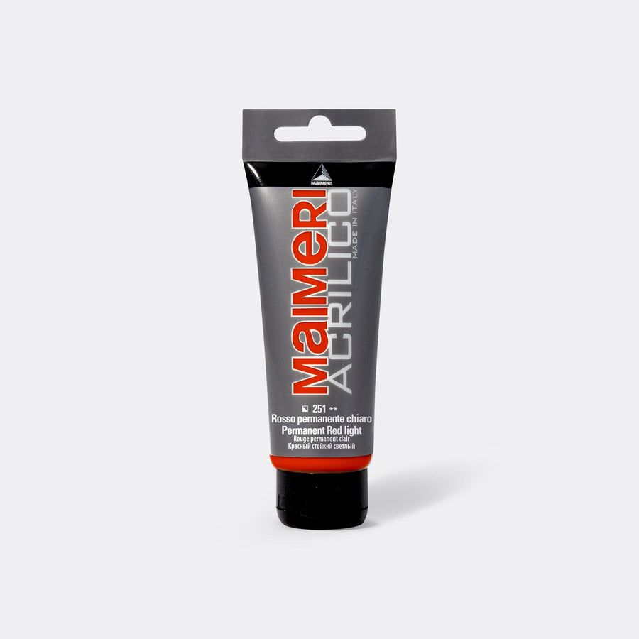 ACRYLIC COLOUR PERMANENT RED CLEAR 75ML - best price from Maltashopper.com BR480430428