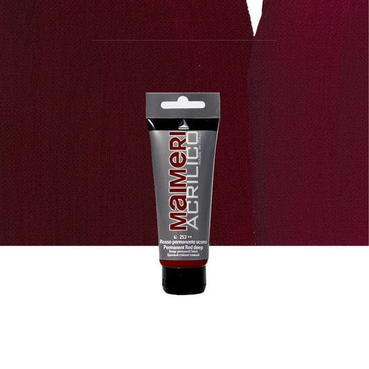 Bricocenter DARK PERMANENT RED ACRYLIC COLOUR 75ML