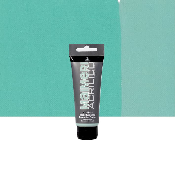 ACRYLIC COLOUR TURQUOISE GREEN 75ML