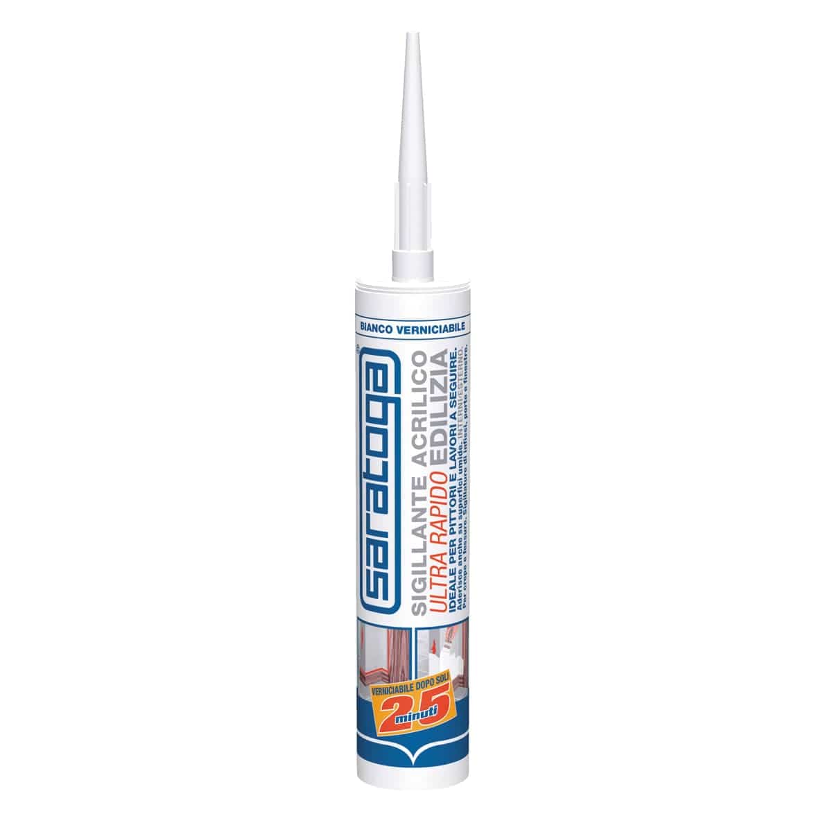 Bricocenter WHITE PAINTABLE QUICK SEALANT 300 ML