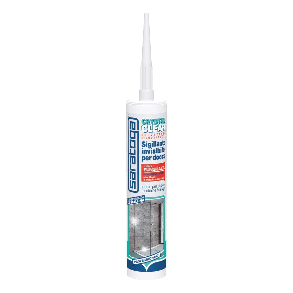 Bricocenter SILICONE SEALANT CRISTAL CLEAR INVISIBLE ANTI-MOULD ML310