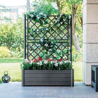 RECTECTORY PLANTER ITALY W/SPALL ANTHRACITE - best price from Maltashopper.com BR500002048