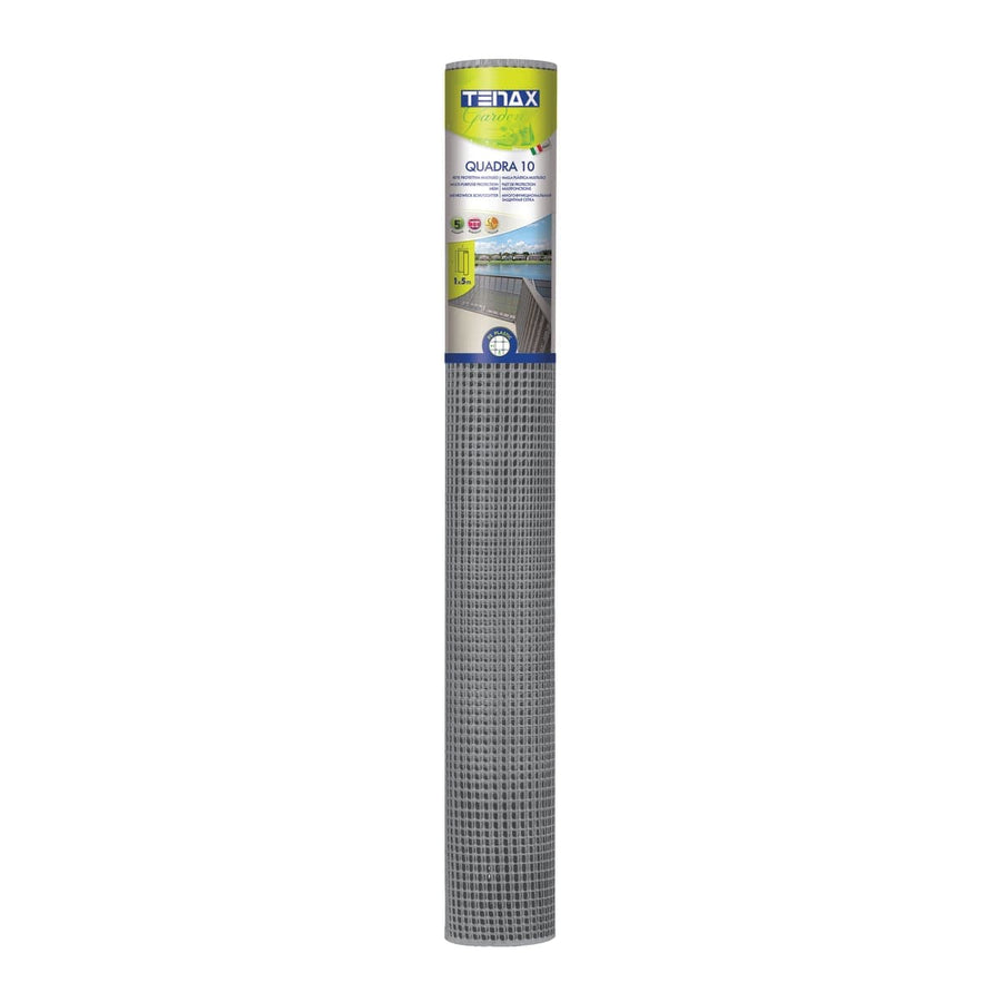 PLASTIC SQUARE NET 10 SILVER 1X5 M - best price from Maltashopper.com BR500500124