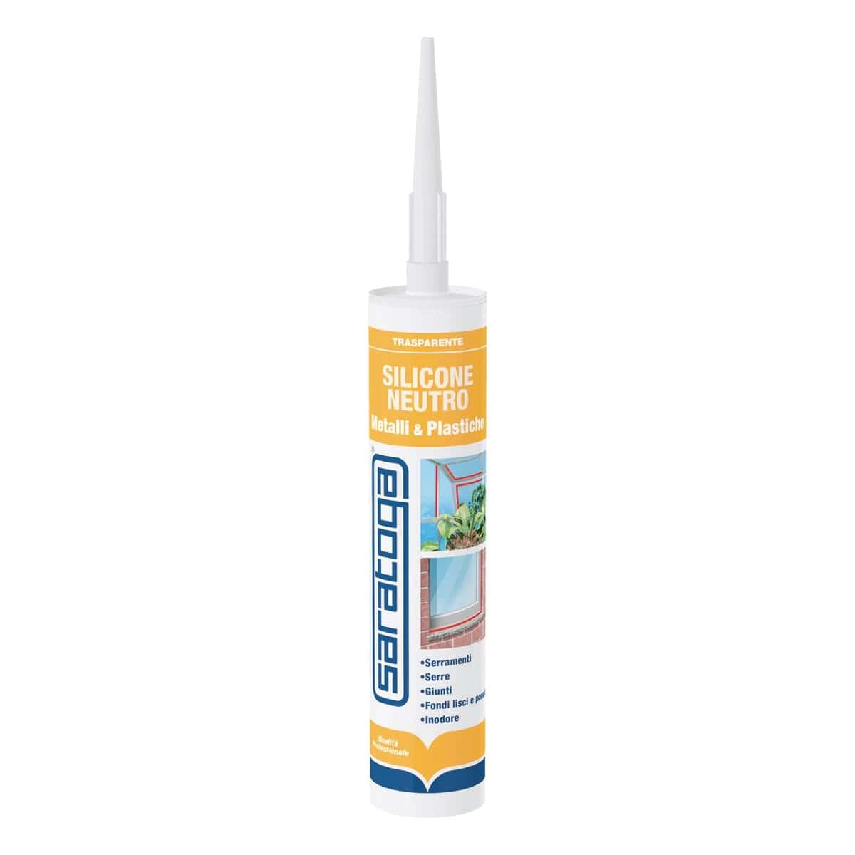 Bricocenter SILICONE FOR PLASTIC METAL TRANSP 280ML