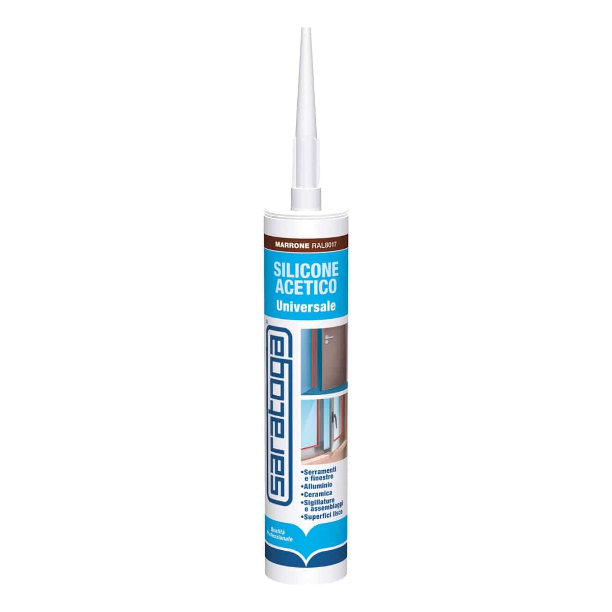 Bricocenter UNIV ACETIC SILICONE 280ML BROWN