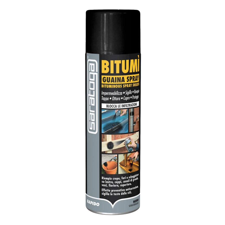 Bricocenter BLACK BITUMEN SHEATH SPRAY 500 ML