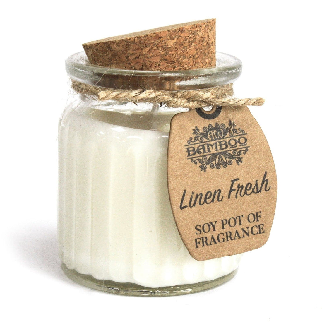 Linen Fresh Soy Pot of Fragrance Candles - best price from Maltashopper.com SOYP-02