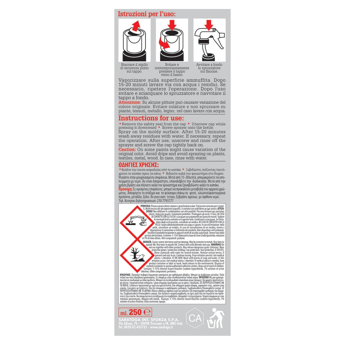 ANTI-MOULD SPRAY 250ML Z10