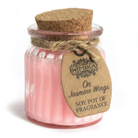 On Jasmine Wings Soy Pot of Fragrance Candle - best price from Maltashopper.com SOYP-08
