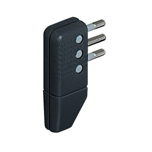 SPACE-SAVING 10A PLUG AND AORIENTABLE PLUGS BLACK - best price from Maltashopper.com BR420120149