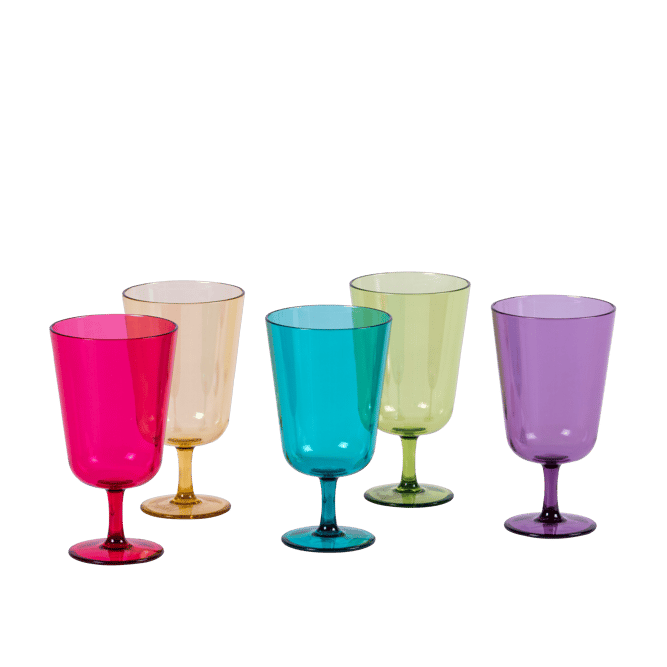 BORA Wine glass 5 colours yellow - best price from Maltashopper.com CS652008-YELLOW