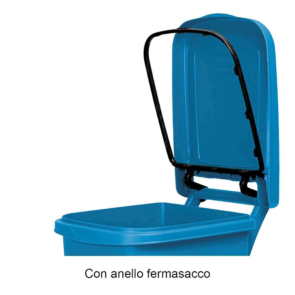 PEDAL BIN BLUE CAPRI URBAN SYSTEM 80LT WITH WHEELS - best price from Maltashopper.com BR410007611