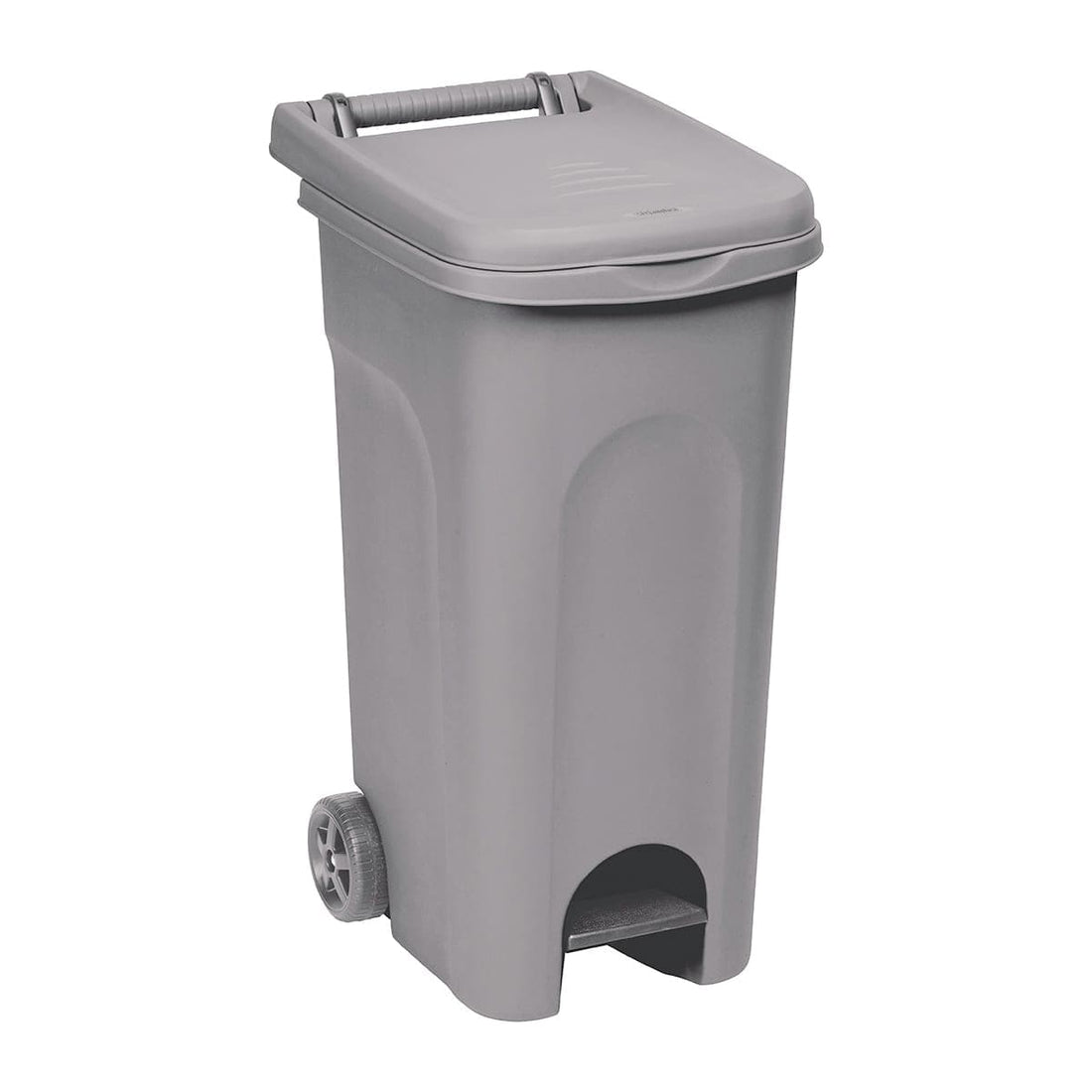 DUSTBIN WITH PEDAL DUST GREY URBAN SYSTEM 80LT WITH WHEELS - best price from Maltashopper.com BR410007612