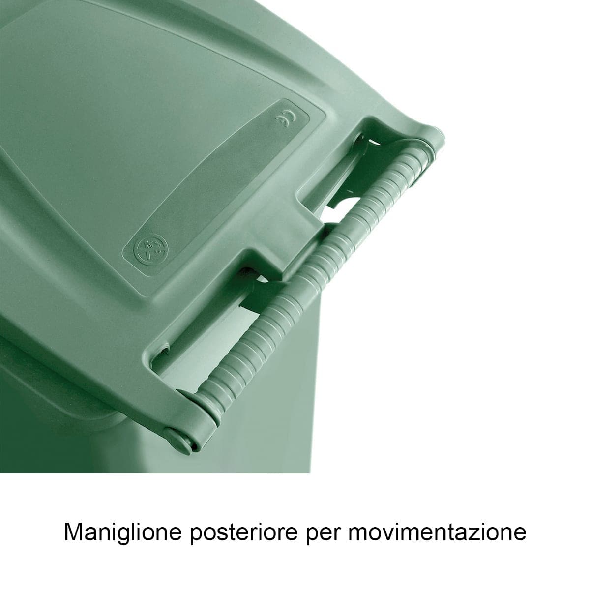 120LT WHEELED BIN WITH PEDAL FERN GREEN - Premium Outdoor Dustbins from Bricocenter - Just €84.99! Shop now at Maltashopper.com