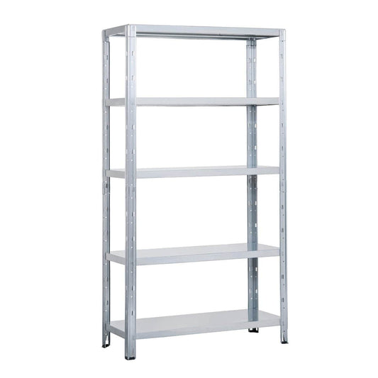 Bricocenter CROSSER SCAFFIELD W120xD50xH188 CM 5 RACKS CARRYING 200KG GALVANIZED METAL BRACKET