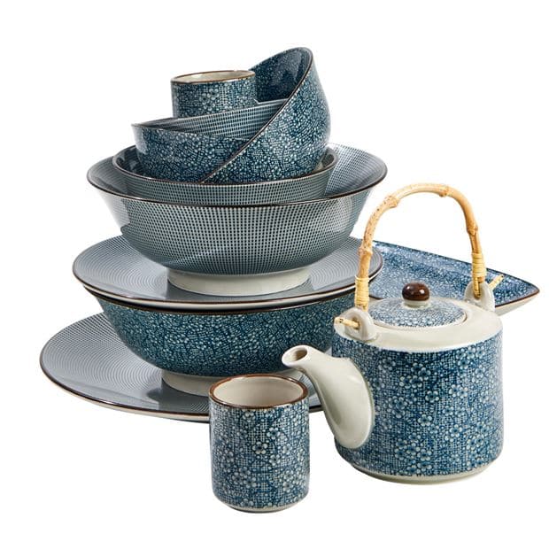 Casa NARUMI Blue teapot H 9 cm - Ø 16.5 cm