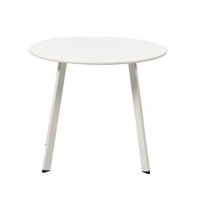 NURIO Matt white lounge table H 46 cm - Ø 60 cm - best price from Maltashopper.com CS668276